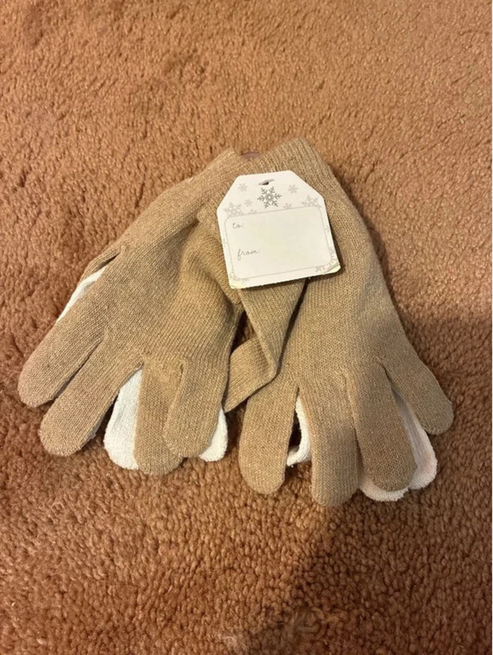 Brand new with tag 62% polyester gloves